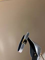 Balmain Suede Chain In Silver Heels - 3