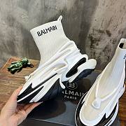 Balmain Unicorn white knitted sneaker - 5