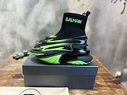 Balmain Unicorn black neon knitted sneaker - 1