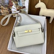 Hermes messenger 25 white togo gold hardware bag - 5