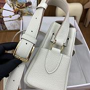 Hermes messenger 25 white togo gold hardware bag - 3