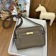 Hermes messenger 25 grey togo gold hardware bag - 5