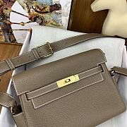 Hermes messenger 25 grey togo gold hardware bag - 3