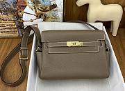 Hermes messenger 25 grey togo gold hardware bag - 1