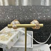 Dior rose gold pearl earings  - 5