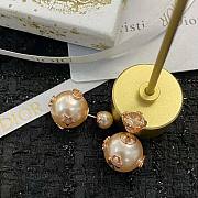 Dior rose gold pearl earings  - 4