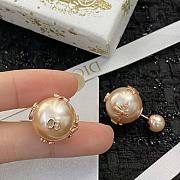 Dior rose gold pearl earings  - 1