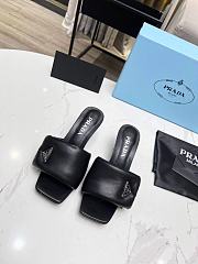 Prada sofl black padded heeled sandals - 4