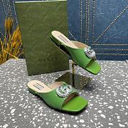 Gucci Double G Patent Leather Sandals - 3