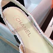 Chanel SS2020 white black slingback heels - 2