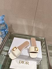 Dior C'est White Patent Heeled Slide - 4