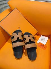 Hermes Chypre Brown leather sandal - 6