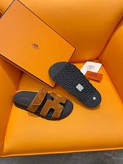 Hermes Chypre brown suede sandal 02 - 4