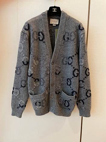 Gucci gray cardigan