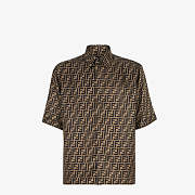 Fendi Silk Plain Short Sleeves Shirt  - 1