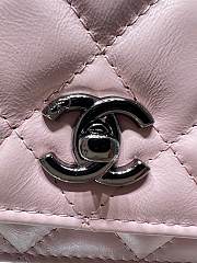 Chanel Woc pink lambskin black hardware bag - 4