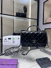 Chanel Woc black lambskin black hardware bag - 1