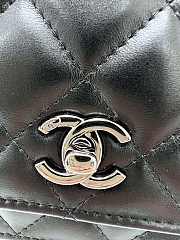 Chanel Woc black lambskin black hardware bag - 5