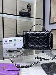 Chanel Woc black lambskin black hardware bag - 2