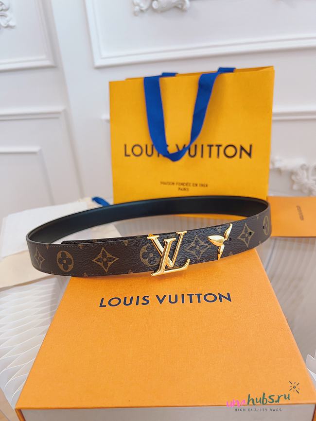 Louis Vuitton 3cm reversable belt - 1