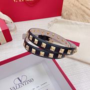 Valentino studs black belt 2cm - 5