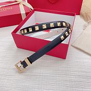 Valentino studs black belt 2cm - 2