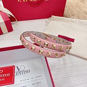 Valentino studs pink belt 2cm - 2