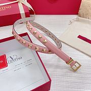 Valentino studs pink belt 2cm - 4