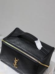 YSL black gaby leather makup case  - 6