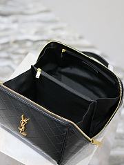 YSL black gaby leather makup case  - 4