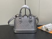 Louis Vuitton Alma Nano Silver Epi Leather Bag - 1