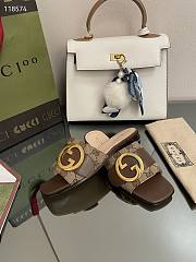 Gucci vintage brown slippers - 4