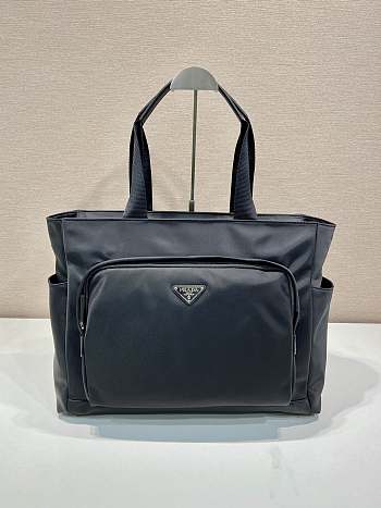 Prada saffiano leather and re-nylon tote bag