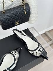 Chanel white slingback leather mules - 2