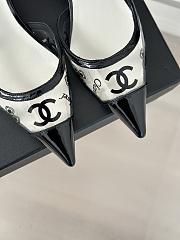 Chanel white slingback leather mules - 5