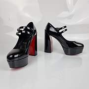 Christian Louboutin Black Patent Movida Jane Pump - 3