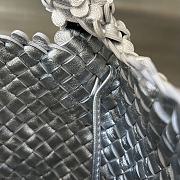 Bottega Veneta Cabat Silver Bucket Bag - 4