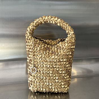 Bottega Veneta Cabat Gold Bucket Bag