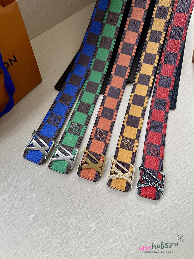 Louis Vuitton damier 4cm belt ( 5 colors) - 1