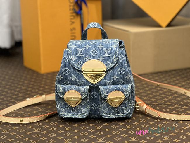 Louis Vuitton denim backpack  - 1