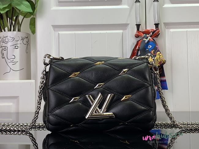 Louis Vuitton M82752 Pico GO-14 black leather bag - 1