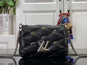 Louis Vuitton M82752 Pico GO-14 black leather bag