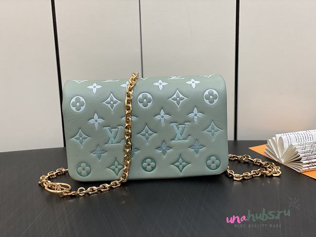 Louis Vuitton Sauge Green Coussin Chain Bag - 1