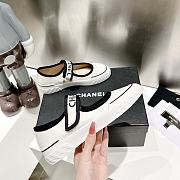 Chanel white canvas shoes  - 6