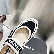 Chanel black canvas shoes  - 4