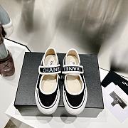 Chanel black canvas shoes  - 3