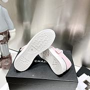 Chanel pink canvas shoes  - 4