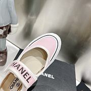 Chanel pink canvas shoes  - 3