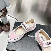 Chanel pink canvas shoes  - 2