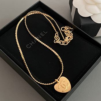 Chanel heart necklace 